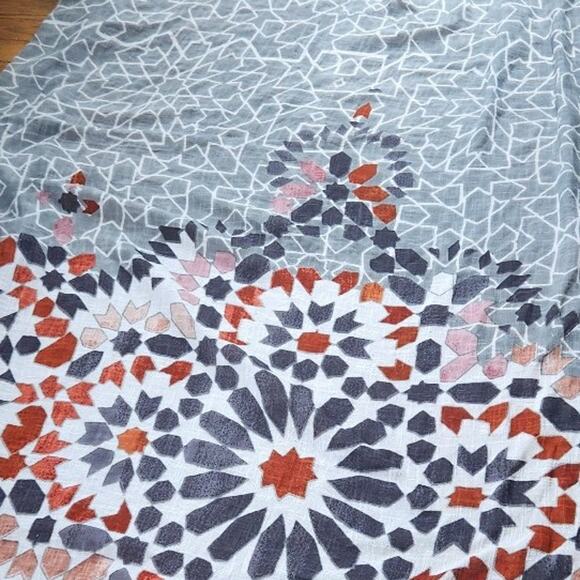 Anthropologie curtain mosaic 50 in by 84 in - Picture 3 of 4